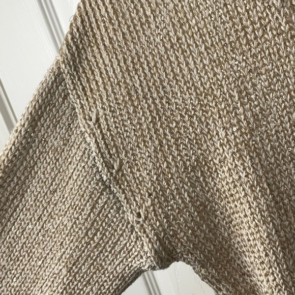 Marled - Open Collar Tan Sweater Size XS - Picture 14 of 15